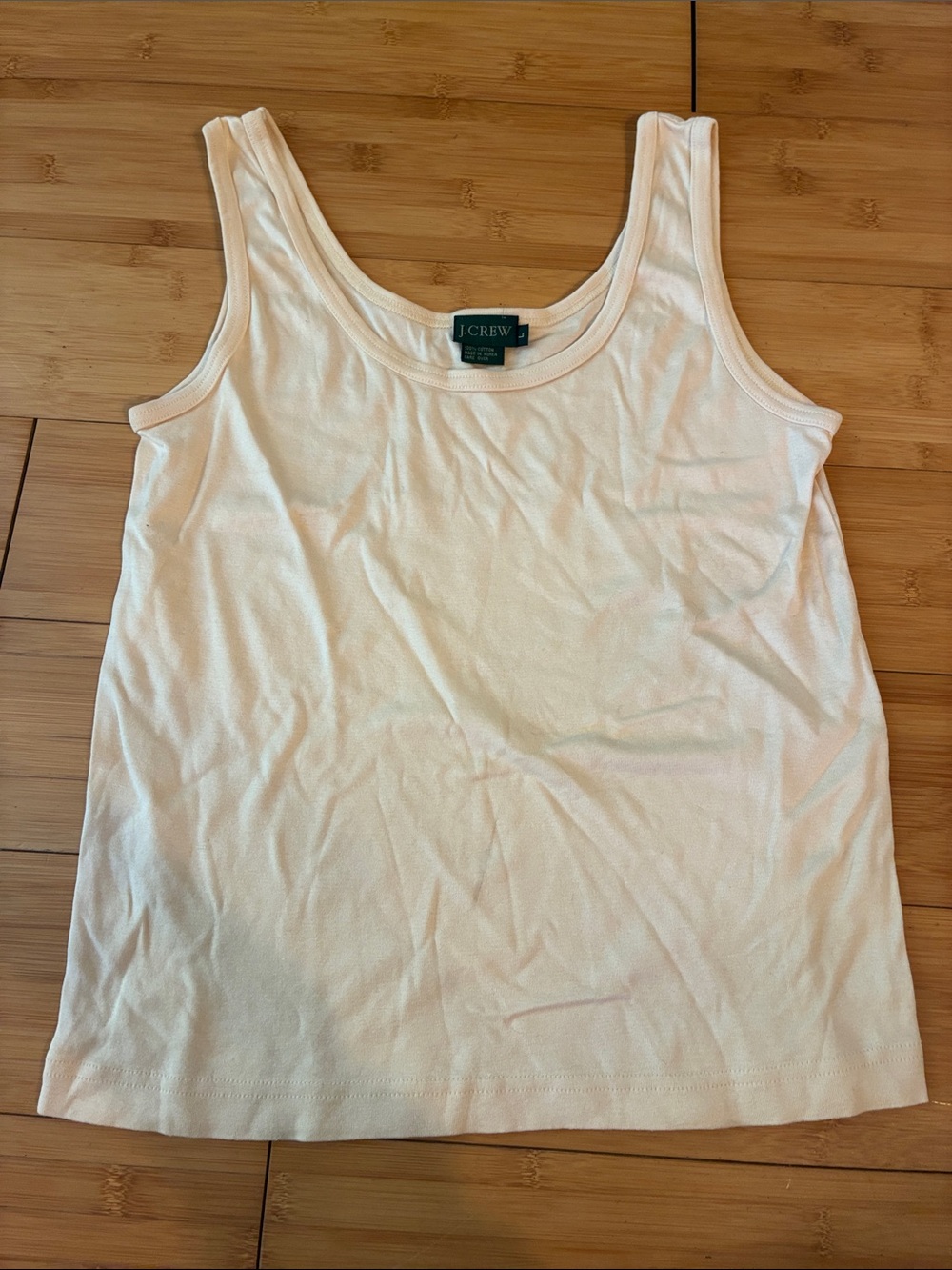 J. Crew Women's Cream Scoop Neck Tank